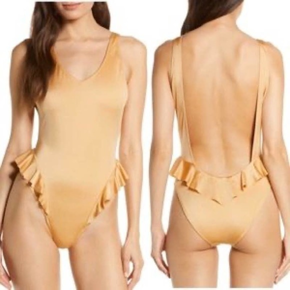 Something Navy NEW ruffle swimsuit‎ $79 - Picture 1 of 1